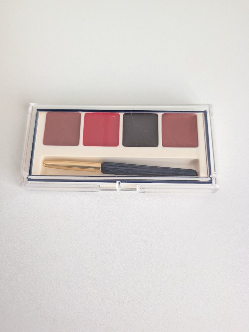 Estee Lauder LipBlush Set w Brush Barely There Sheer Ruby Blackberry Bronze